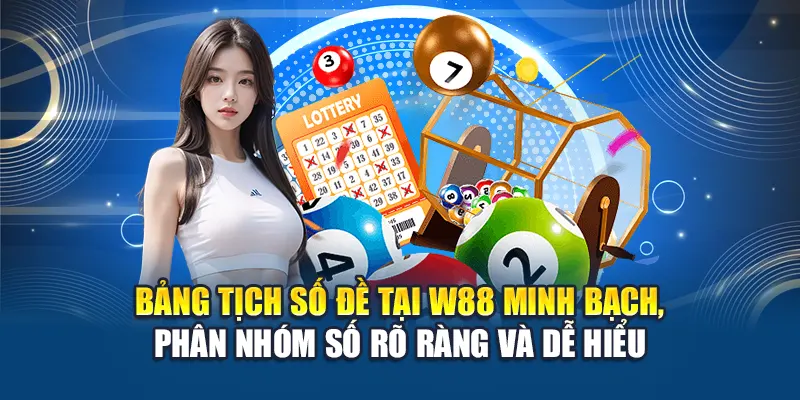 Tịch Số Đề Giúp Soi Cầu Chính Xác Tối Ưu Chiến Lược Tại W88 1 Bảng tịch số đề tại W88 minh bạch, phân nhóm số rõ ràng và dễ hiểu