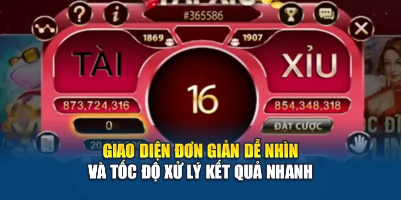 Siêu Tài Xỉu W88 Hấp Dẫn Với Nhịp Độ Nhanh Thắng Linh Hoạt 1 Giao diện đơn giản dễ nhìn và tốc độ xử lý kết quả nhanh