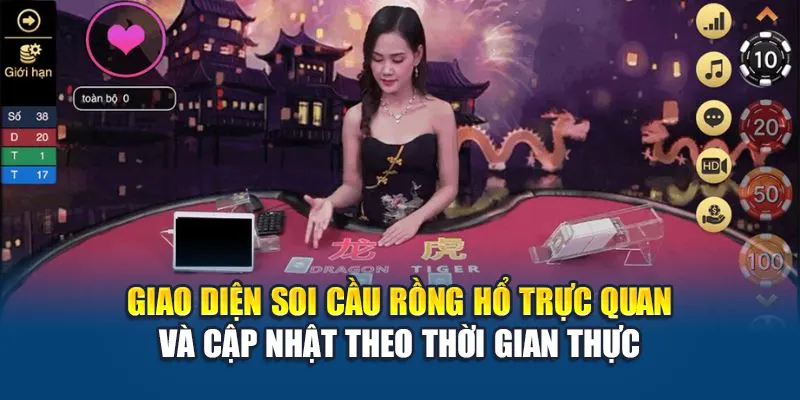 Soi Cầu Rồng Hổ W88 Hỗ Trợ Phân Tích Ván Cược Chiến Thắng 1 Giao diện soi cầu Rồng Hổ trực quan và cập nhật theo thời gian thực